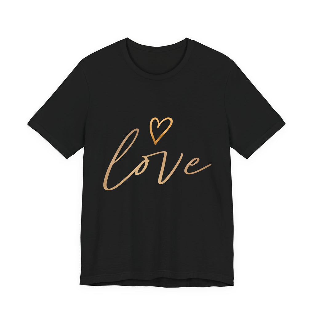 T-Shirt aus Jersey — "Love"