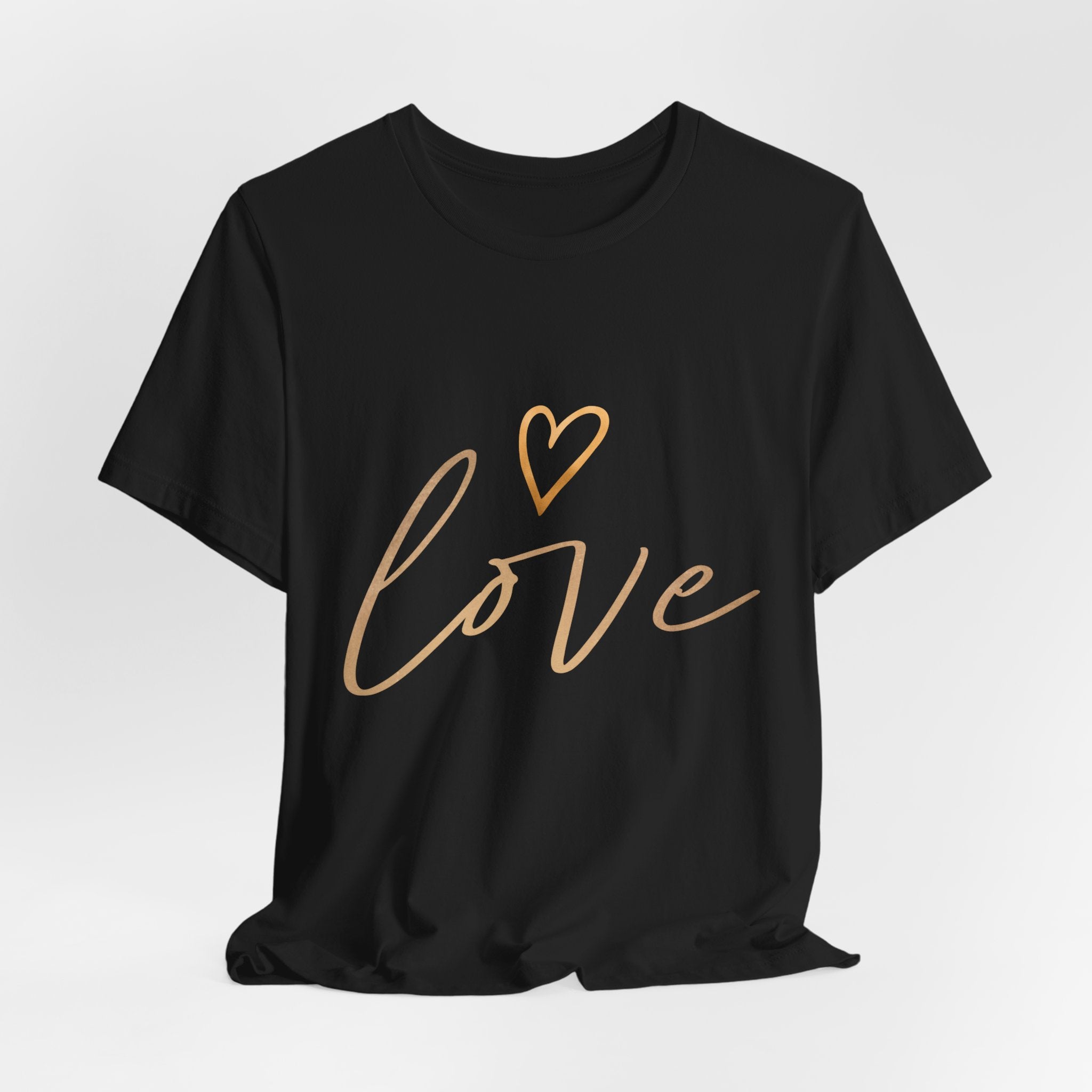 T-Shirt aus Jersey — "Love"