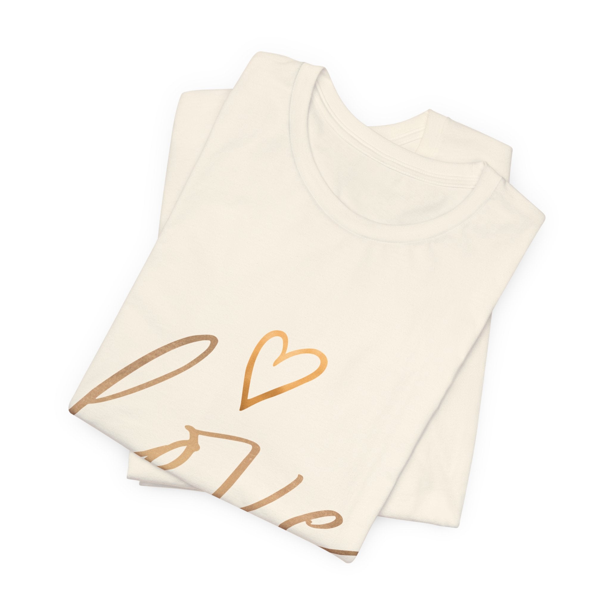 T-Shirt aus Jersey — "Love"