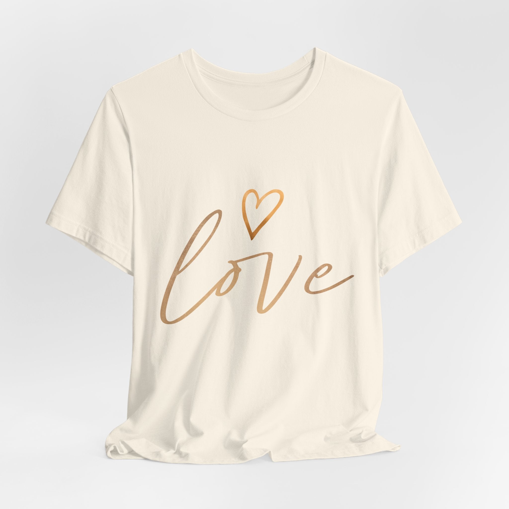 T-Shirt aus Jersey — "Love"