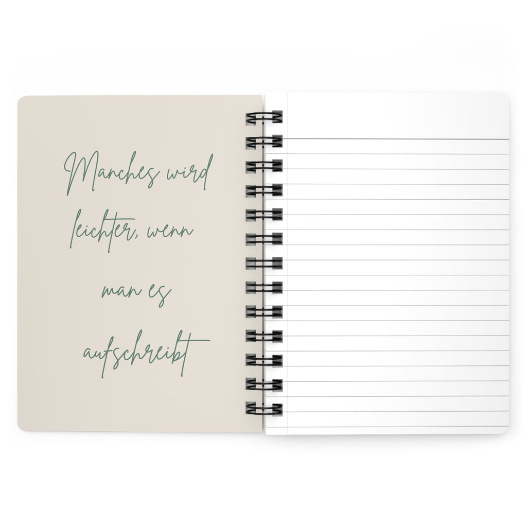 Spiralblock "Raum für Gedanken" - Minimalistisches Notizbuch für Achtsamkeit & Rituale