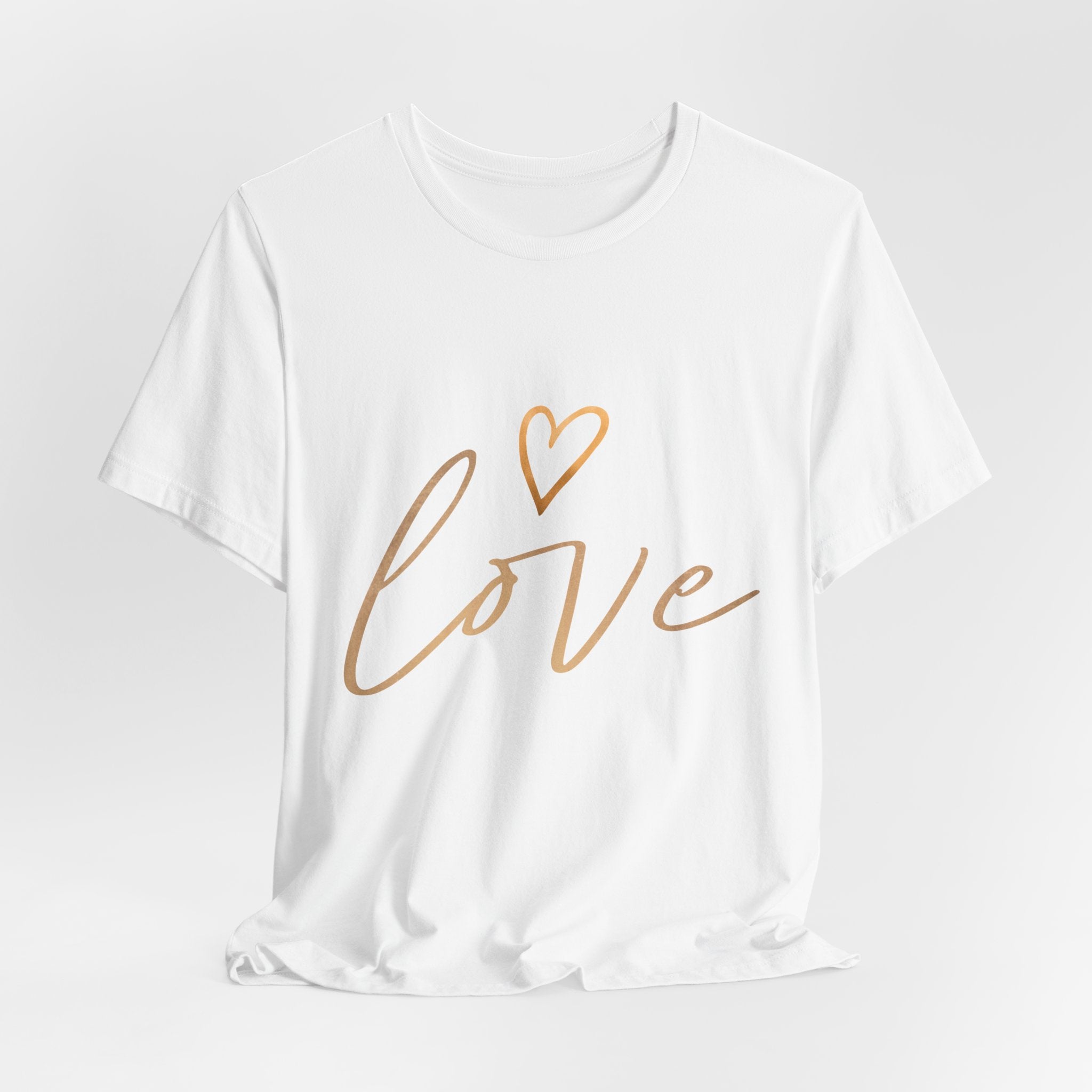 T-Shirt aus Jersey — "Love"