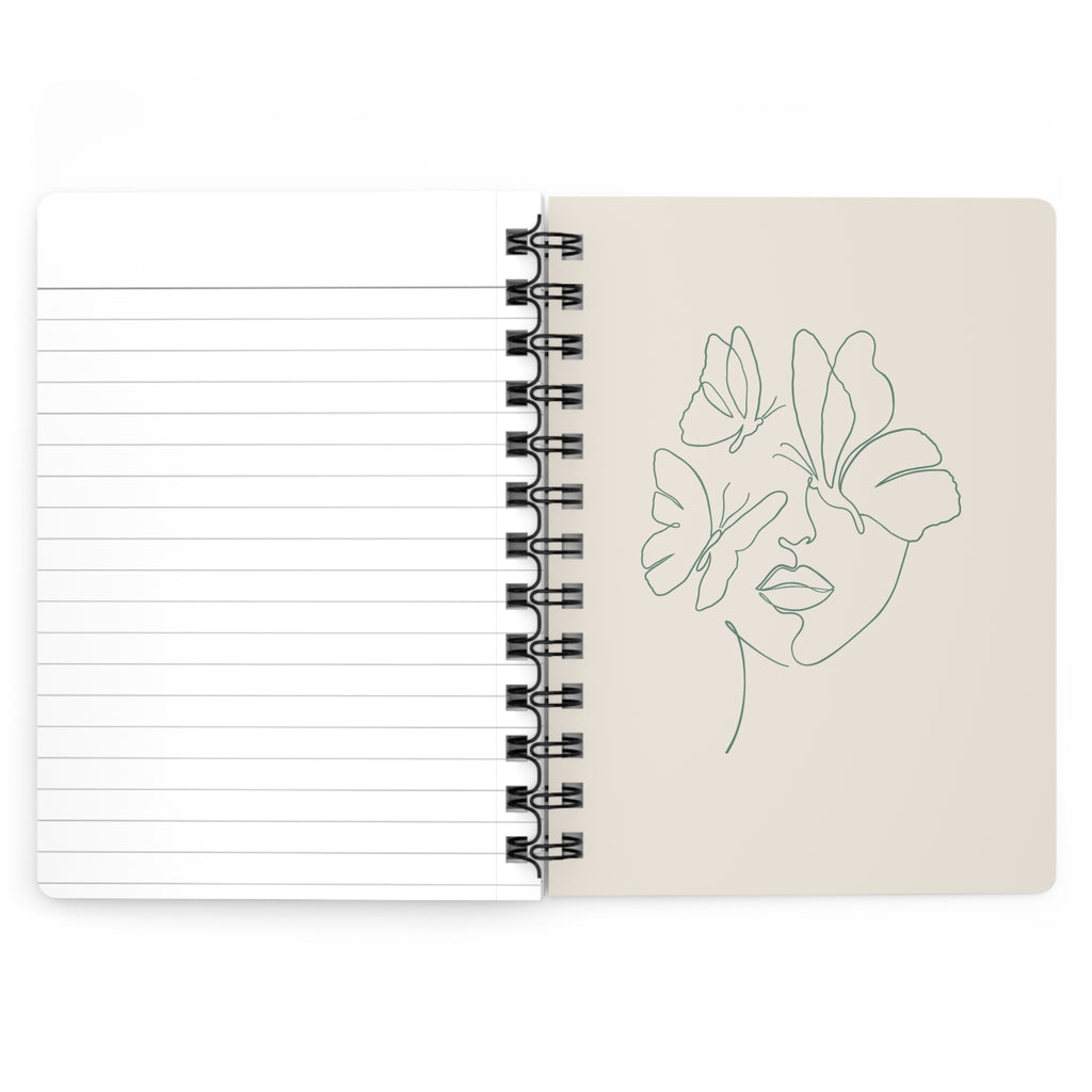 Spiralblock "Raum für Gedanken" - Minimalistisches Notizbuch für Achtsamkeit & Rituale