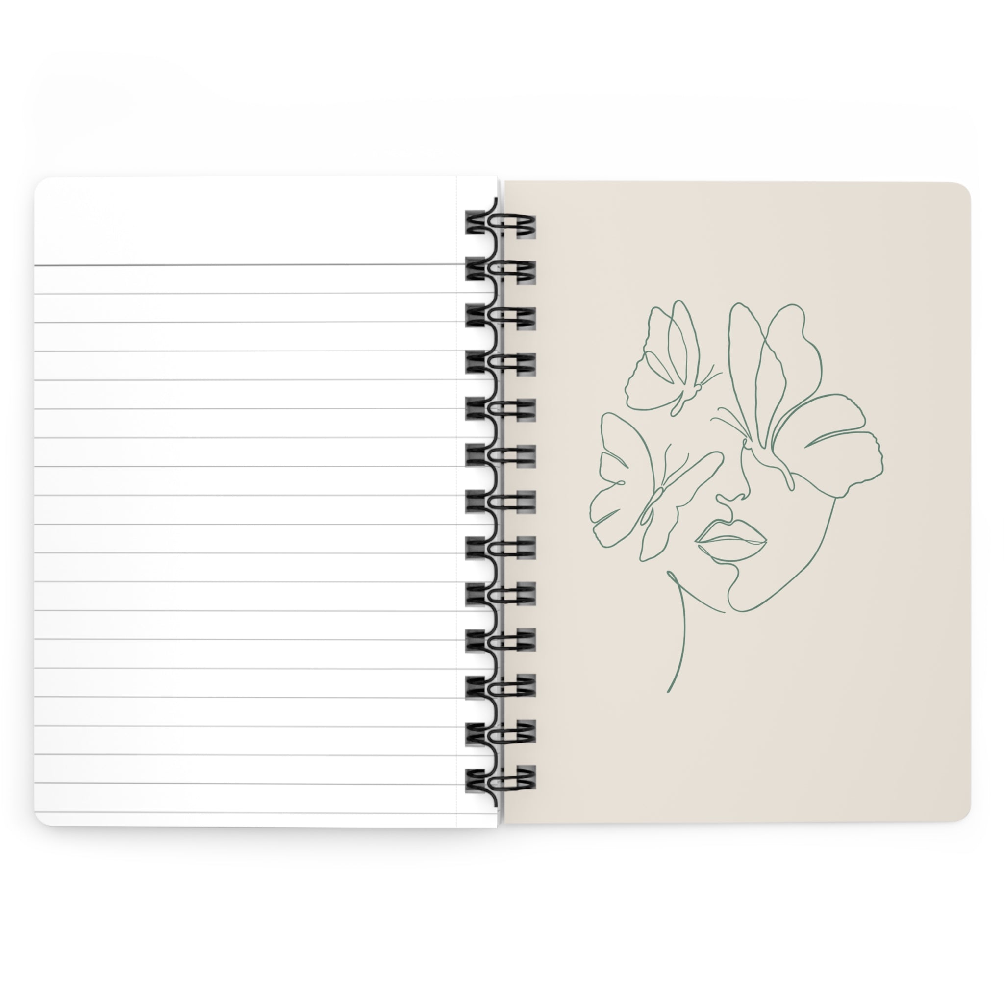 Spiralblock "Raum für Gedanken" - Minimalistisches Notizbuch für Achtsamkeit & Rituale