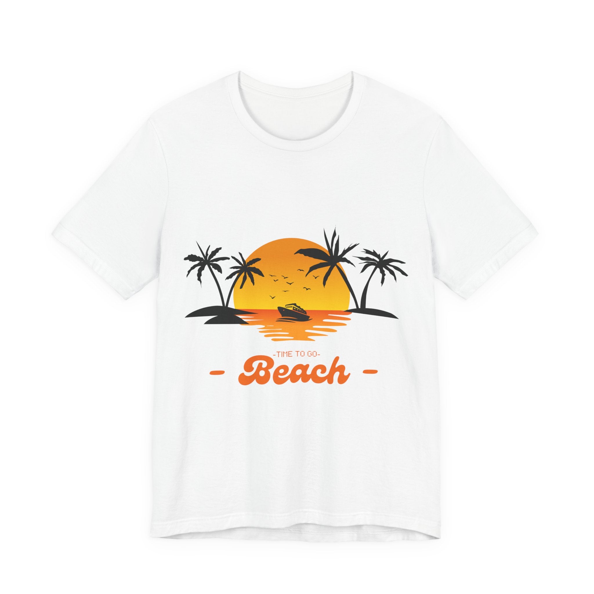 T-Shirt aus Jersey — "BEACH"