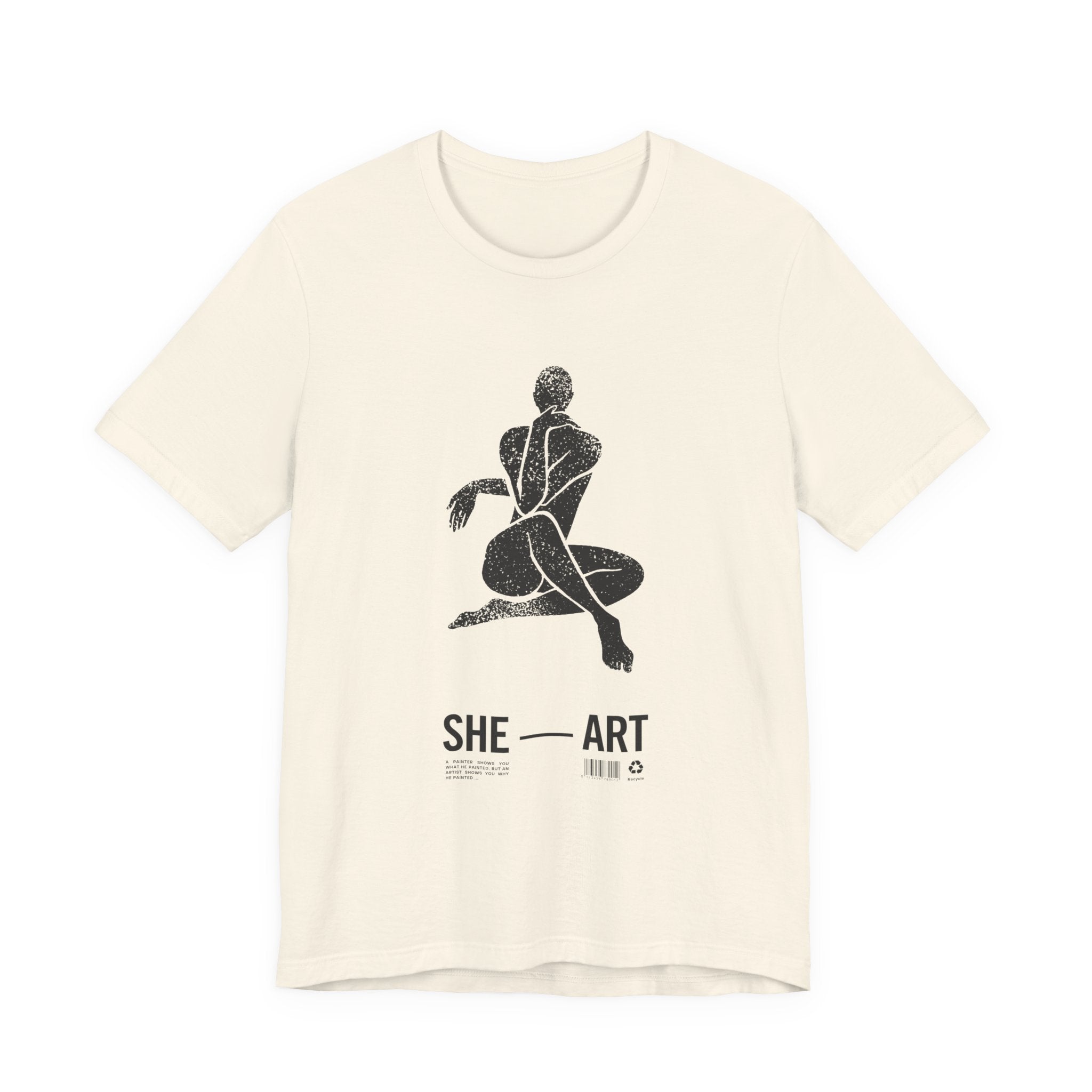 T-Shirt aus Jersey — "SHE-ART"