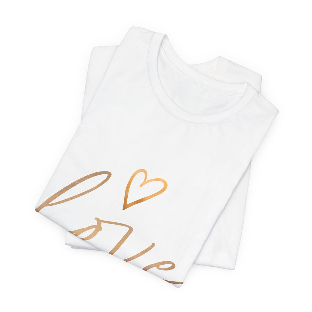 T-Shirt aus Jersey — "Love"