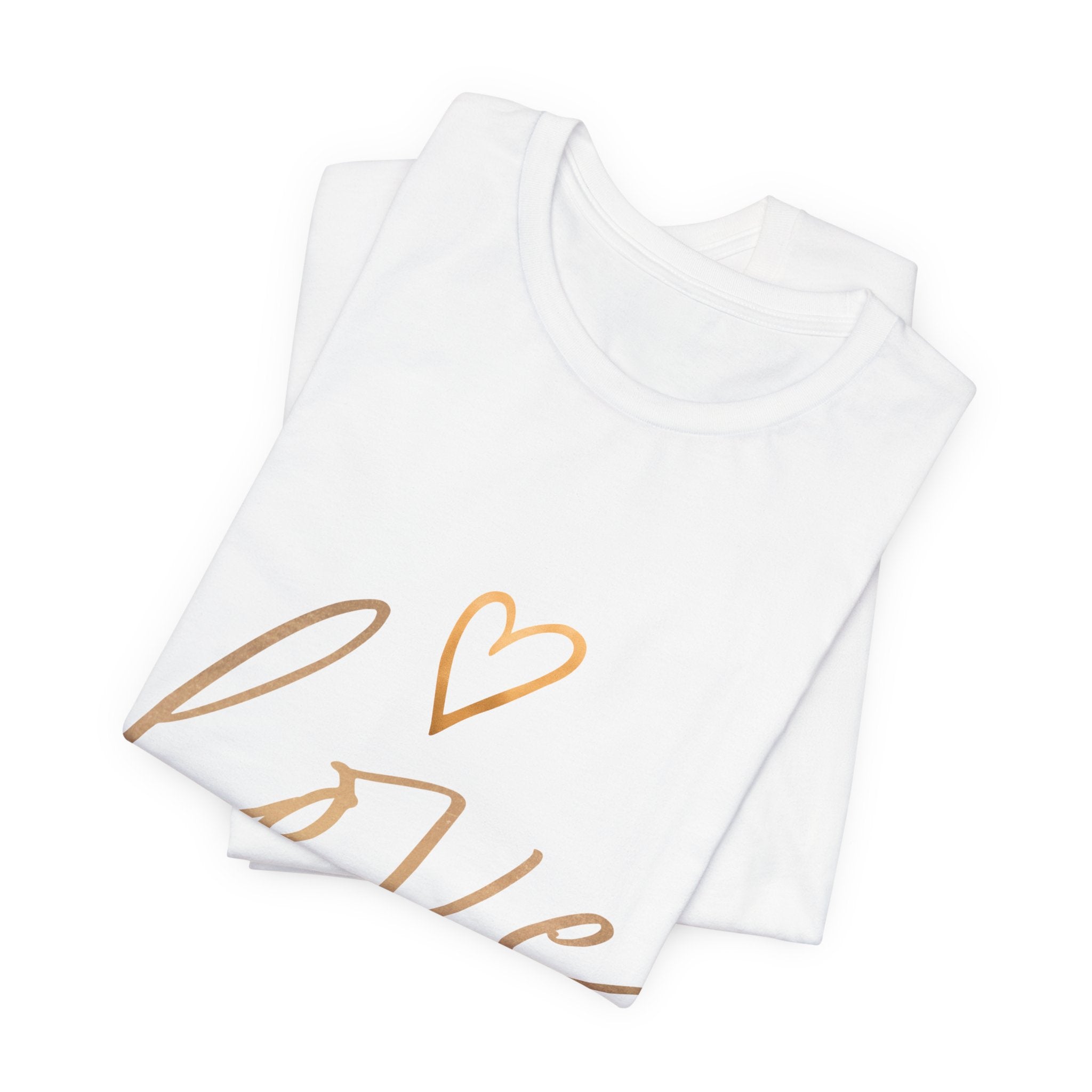 T-Shirt aus Jersey — "Love"