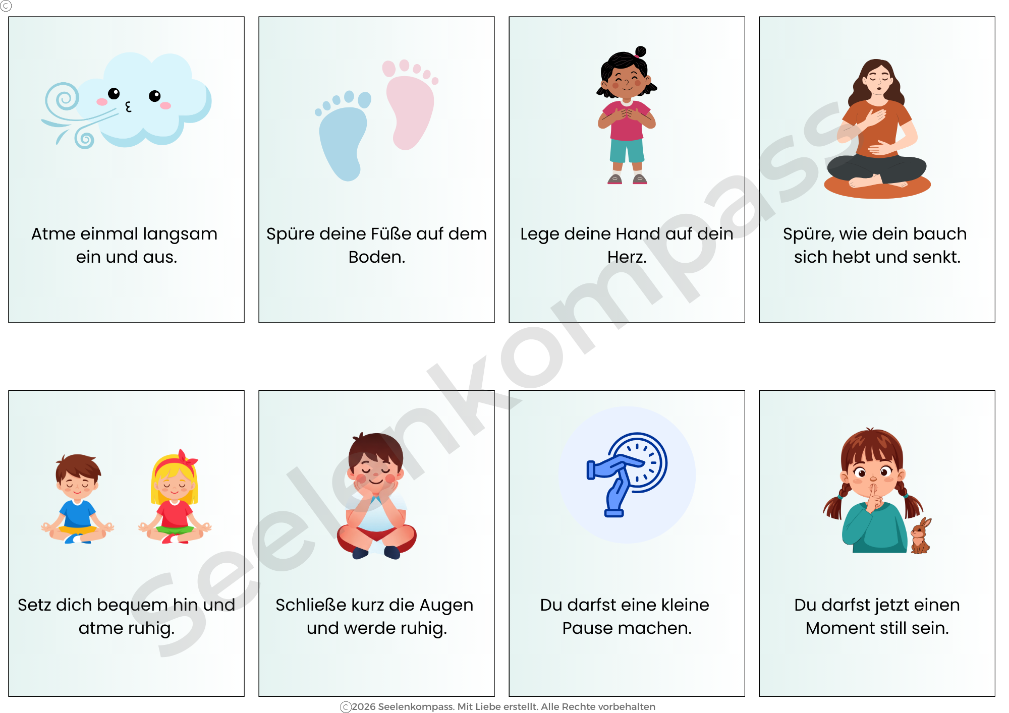 🌿Zauberstarke Achtsamkeitskarten für Kinder