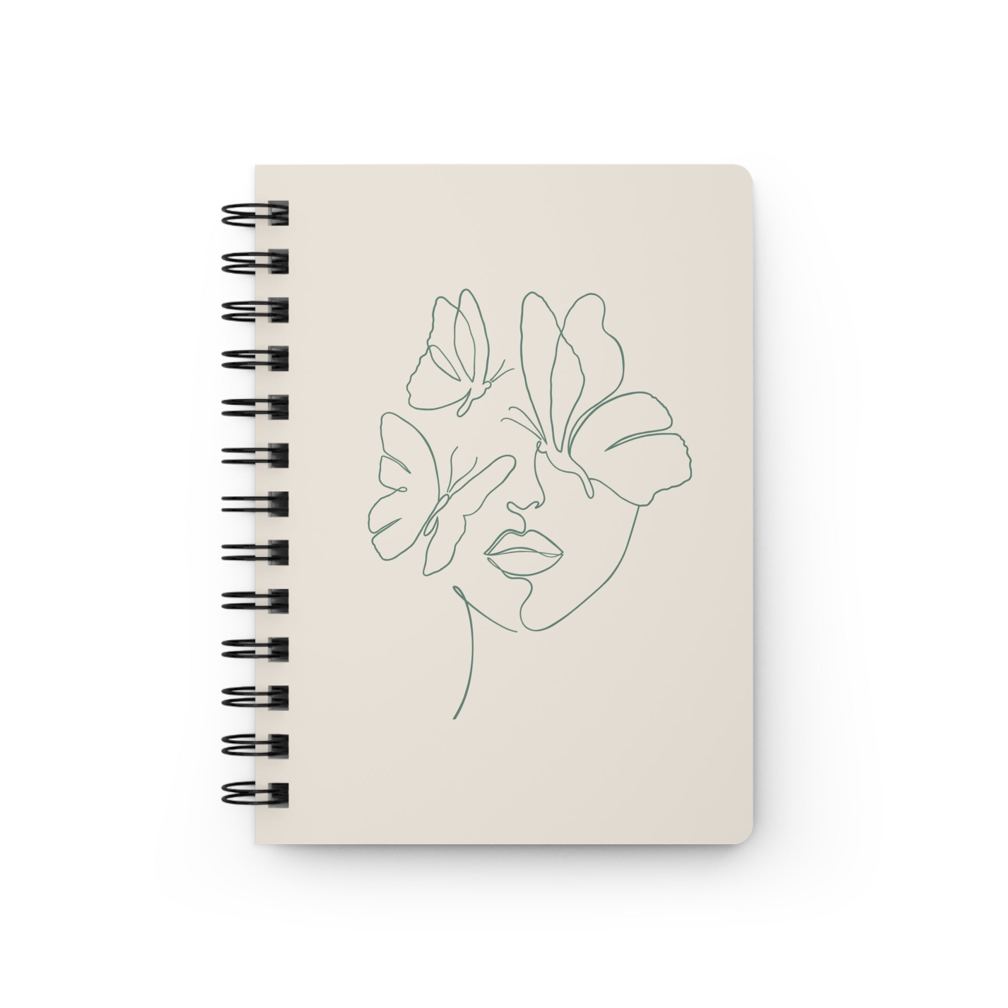 Spiralblock "Raum für Gedanken" - Minimalistisches Notizbuch für Achtsamkeit & Rituale