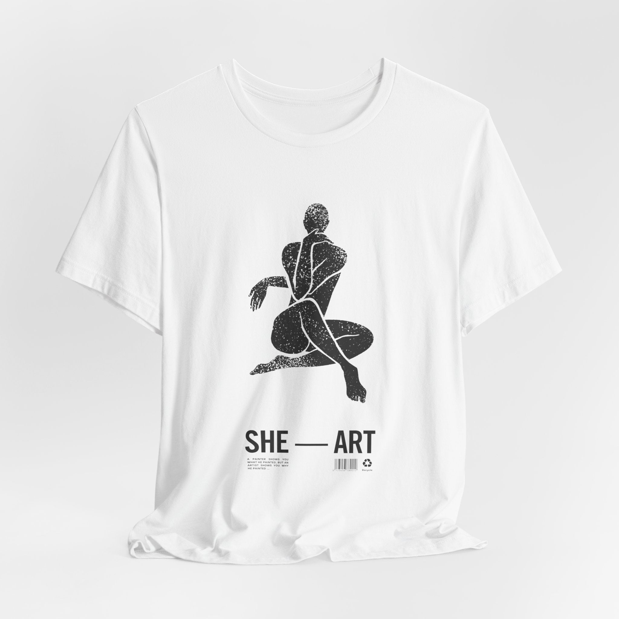 T-Shirt aus Jersey — "SHE-ART"