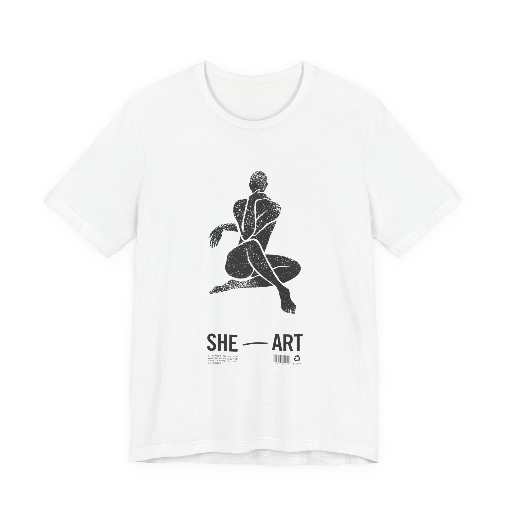 T-Shirt aus Jersey — "SHE-ART"