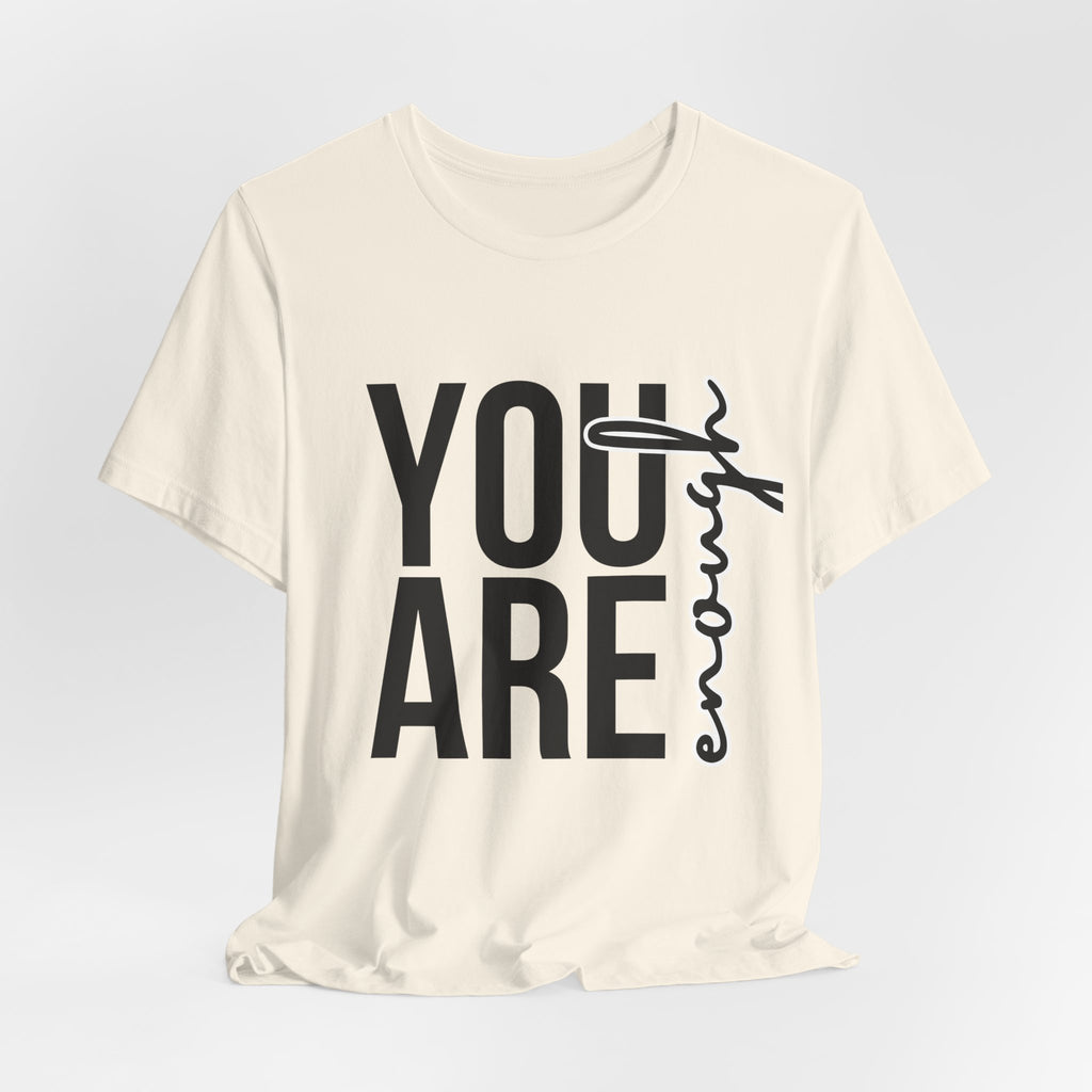 T-Shirt aus Jersey — "Enough"